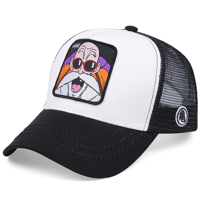 Dragon Ball DRAGONBALL Mesh Cap Cartoon Mesh Cap Men And Women Baseball Cap Fashion Patch Trucker Cap
