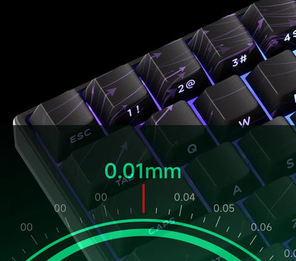Teclado mecánico MONSGEEK FUN60 PRO&MAX HE con interruptores magnéticos, teclado gaming inalámbrico 60%, Rapid Trigger 8K ARGB personalizable