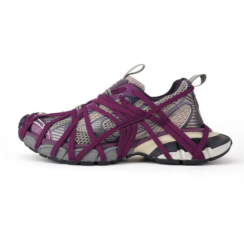 Schoenen met dikke zool voor heren en dames, maat 36-45, Paris 3XL, ‘dad shoes’, lengteverhogend, ademend, stevige schoenen, casual sportschoenen