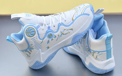 Sales Basketball Shoes Men High-top Sports Outdoor Cushioning Hombre Athletic Male Shoes Comfortable White Sneakers zapatillas
