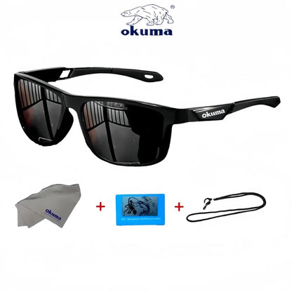 Okum fashion polarized glasses UV400, anti UV, anti glare, strong light, suitable for cycling, driving, fishing, etc