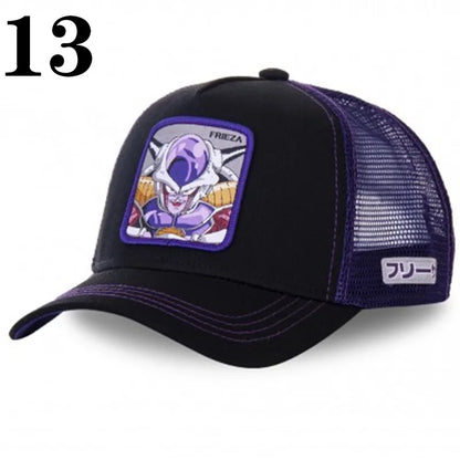 Dragon Ball DRAGONBALL Mesh Cap Cartoon Mesh Cap Men And Women Baseball Cap Fashion Patch Trucker Cap