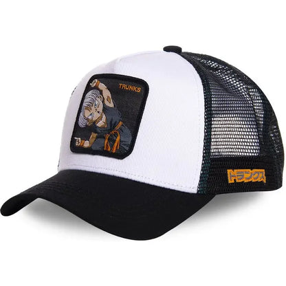 ALL Styles Dragon Ball Baseball Cap Snapback Peaked Cap Men's Embroidery Hip-Hop Cap Style Sun Visor Adjustable Trucker Mesh Cap