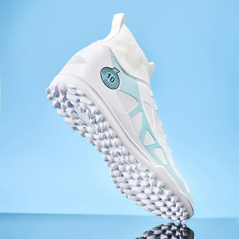 Professional Sports Football Shoes TF Broken Nail Teenagers Durable Wear Resisting Training Shoes Adult High-Tops Soccer Shoes