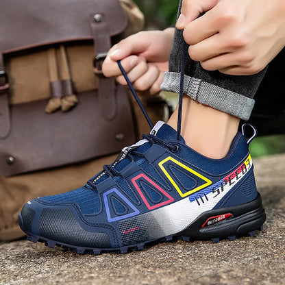 Chaussures de cyclisme pour homme - Chaussures de cyclisme tout-terrain (montagne et cross-country) pour homme - Chaussures d'entraînement de cyclisme antidérapantes et résistantes à l'usure - Chaussures de randonnée