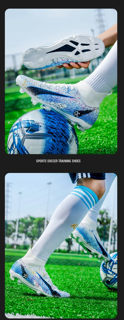 Chaussures de football pour hommes, chaussures de foot pour enfants, crampons de football professionnels pour femmes, chaussures antidérapantes TF/FG, chaussures de sport d'extérieur pour le football