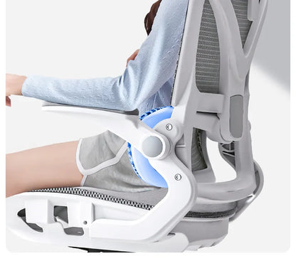 Ergonomic Gaming Chair with 3D Lumbar Support, Breathable Mesh Office Chair, Adjustable Swivel Racing Chair with Armrests for Home & Work