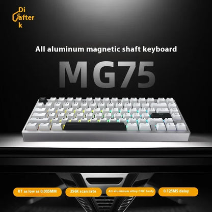 IROK MG75 PRO Mechanical Keyboard Magnetic Switch Aluminum RGB Hot Swap RT0.005 Quick Dismantling Structure Customized Pc Gifts