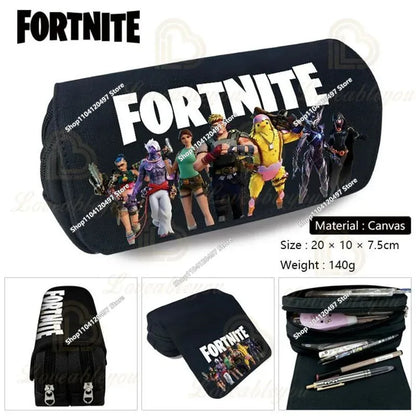 3pcs/set Fortnite Game Backpack Anime Cartoon Large Capacity Student Shcool Bags Pencil Bag Kawaii Lunch Bag Birthday Gifts