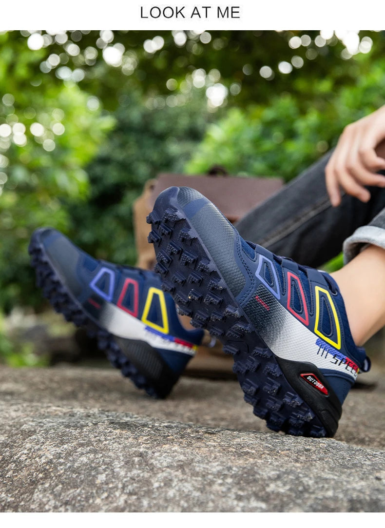 Chaussures de cyclisme pour homme - Chaussures de cyclisme tout-terrain (montagne et cross-country) pour homme - Chaussures d'entraînement de cyclisme antidérapantes et résistantes à l'usure - Chaussures de randonnée