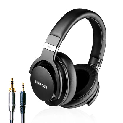 Takstar PRO82 Professional Monitor Headphones – HiFi Stereo Wired Studio Headset for Recording, Gaming & Bass-Adjustable Precision Sound