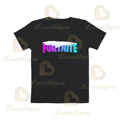 Boys Girls Cartoon T-shirt Fortnite Tshirt Battle Royale 3D 3 To 14 Years Victory Royale Game Kids Tops Teen Clothes