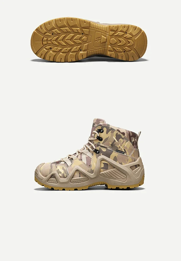Antislip en slijtvaste wandelschoenen, comfortabele werklaarzen voor de woestijn, herfst- en winterplatformschoenen en enkellaarzen, herensneeuwlaarzen