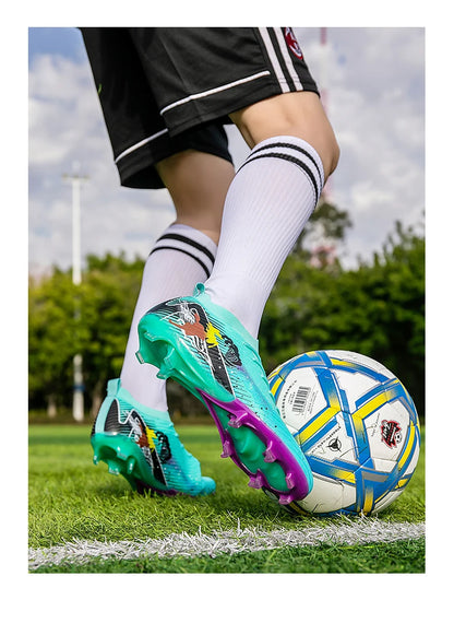 Chaussures de football pour homme, gazon, ultralégères, sportives et confortables, pour adulte, antidérapantes, crampons d'extérieur, sport, futsal, entraînement, match