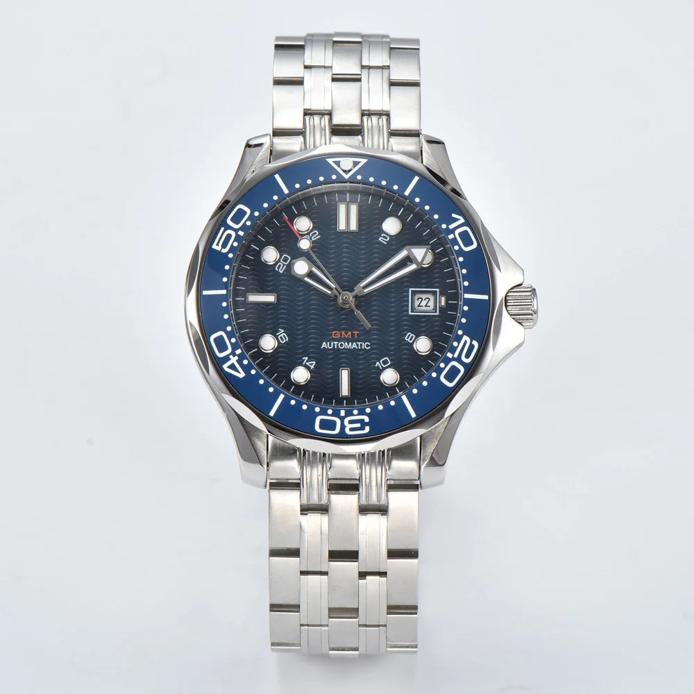 Parnsrpe 2026 New Miyota 8215 Automatic Dive Watch for Men Luxury Sport Green Dial Luminous Sapphire Crystal Date Waterproof Bus