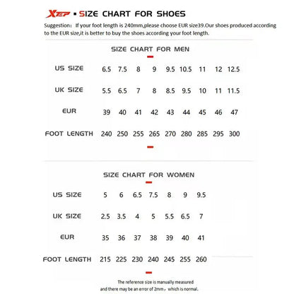 Xtep women's shoes running shoes wear-resistant casual sports shoes for women winter tennis female sneakers white 879318110073