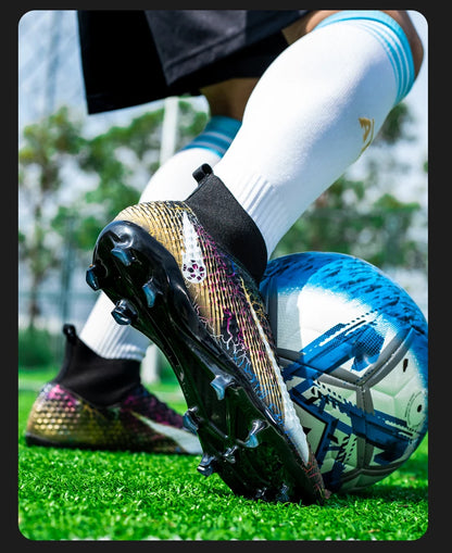 Chaussures de football pour hommes, chaussures de foot pour enfants, crampons de football professionnels pour femmes, chaussures antidérapantes TF/FG, chaussures de sport d'extérieur pour le football