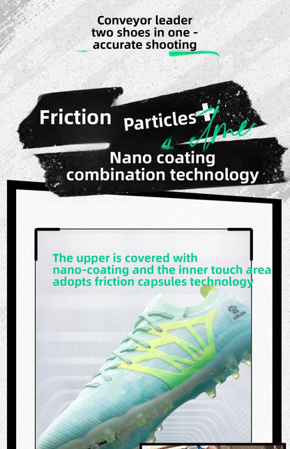 Kelme Men's Professional Football Shoes Youth And Children's Mg Training Football Boots Indoor Anti Slip Football Shoes