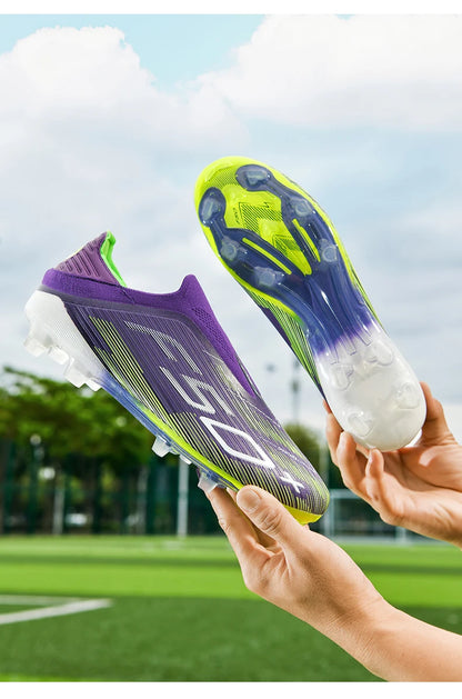 Neue Herren-Fußballschuhe, rutschfeste Indoor-Futsal-Fußballschuhe, Match-Rasenstollen, hochwertige Sneaker, Bestseller, High-Top, Outdoor
