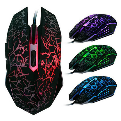 USB Wired Mouse Mouse Gamer LED Computer Gaming Mouse Colorful Professional Ultra-precise Game For Dota 2 For LOL Gamer 2400 DPI