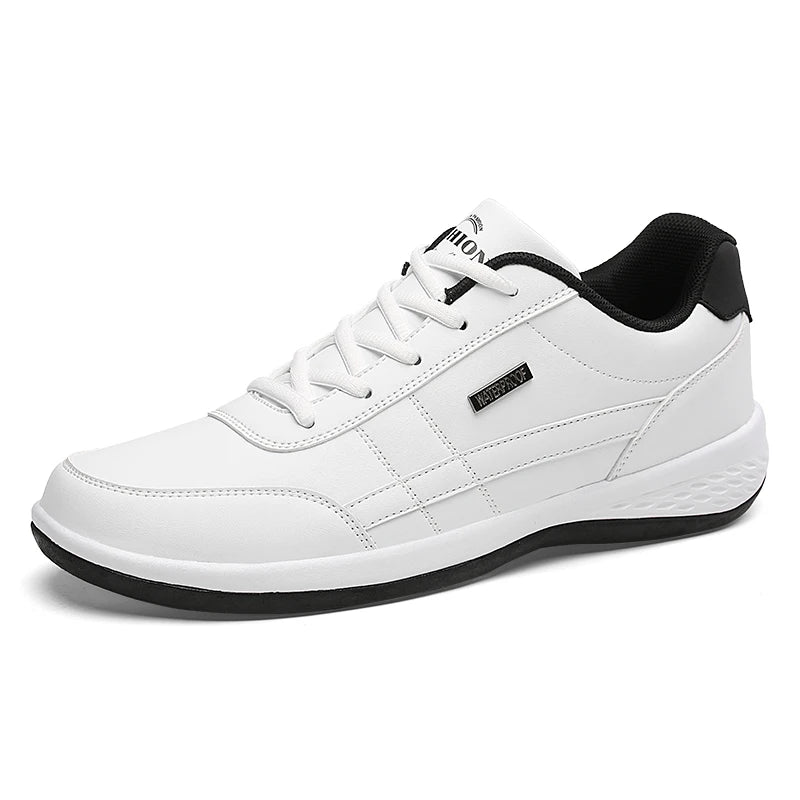 Chaussures de marche imperméables pour homme « Four Seasons » - Chaussures de sport décontractées en cuir pour homme - Chaussures de camping antidérapantes - Chaussures de tennis pour homme