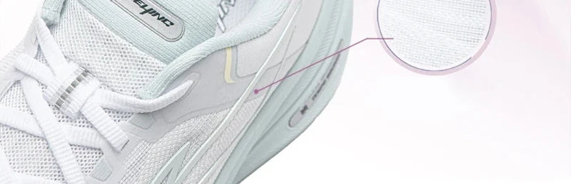 Li-Ning Women's YUEYING 5 Optimized Cushion Running Shoes with Wide Toe Box TEMPO BOUNCE Reflective LiNing Sneakers ARHW004
