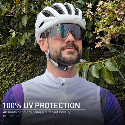 Kapvoe Módní sluneční brýle pro muže – stylové cyklistické brýle, MTB, jízda na skateboardu, UV400, rybářské brýle, pro muže i ženy, cyklistické brýle