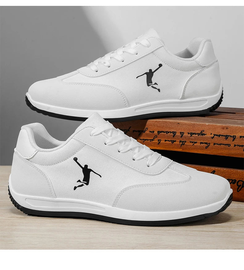 Men's Shoes, Spring and Autumn Trendy Styles, New Cross-Border Models, White, Black, Red Sneakers, Soft-Soled Breathable Men's Low-Top Versatile Casual Shoes