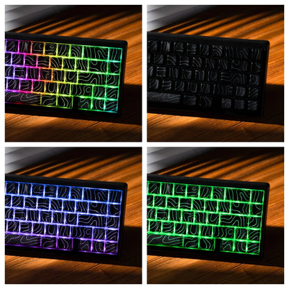 XVX M67 JadeStone mechanische Tastatur mit IMD-Tech-Tastenkappen, Hot-Swap-fähig, Gasket-Mount, Tri-Mode, individuell anpassbares RGB, kabellose Tastatur 65%