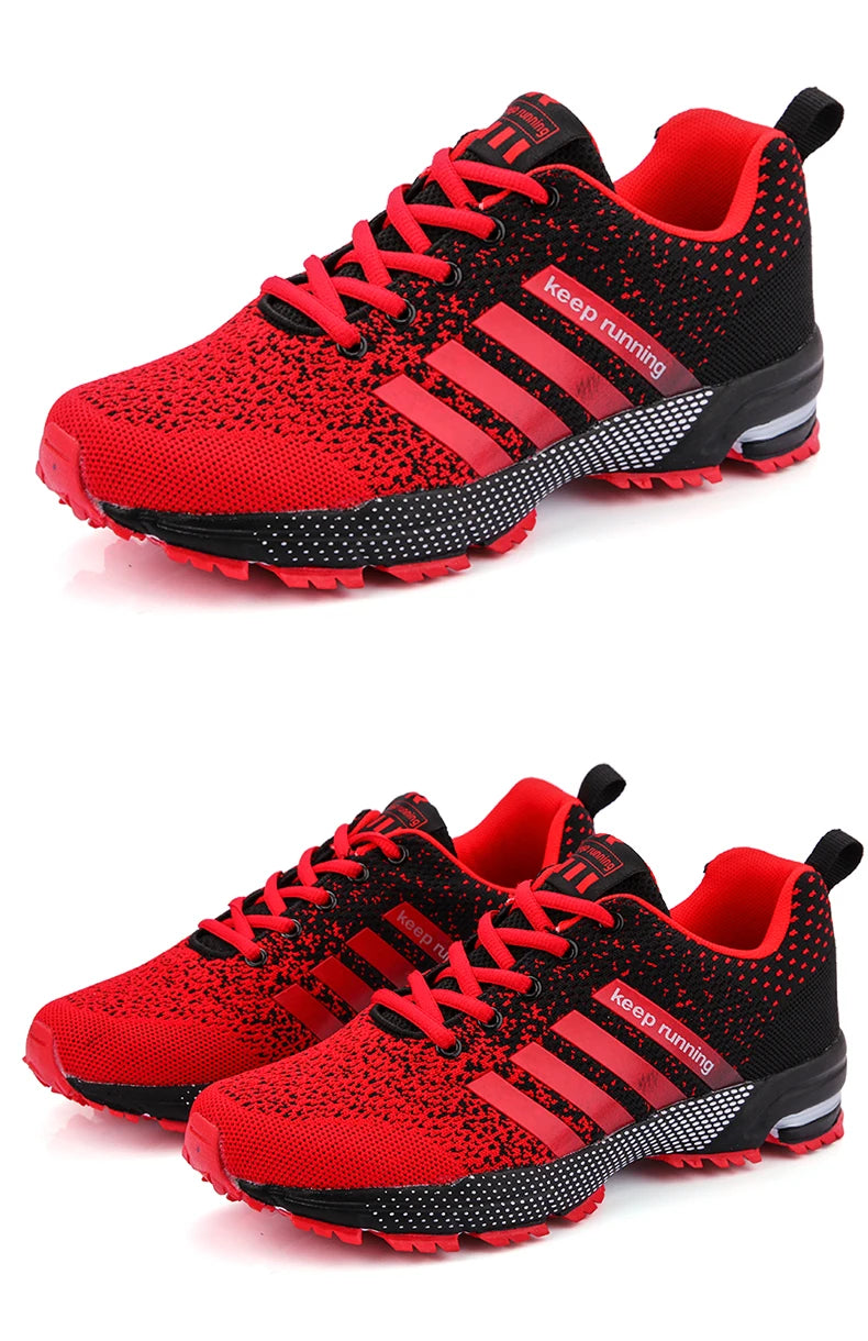 Men Running Shoes Mesh Fashion Sneakers Breathable Casual Sport Shoes Outdoor Walking Jogging Tennis Shoes Athletics Plus Size