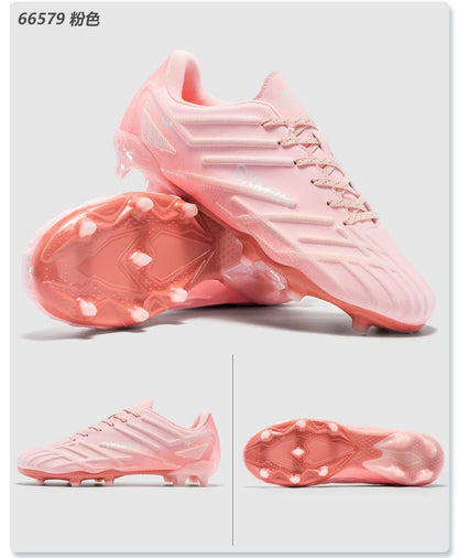 Chaussures de football Double Star Adult Youth AG : crampons antidérapants et résistants pour gazon artificiel et naturel, pour l'entraînement et les matchs, hommes et femmes