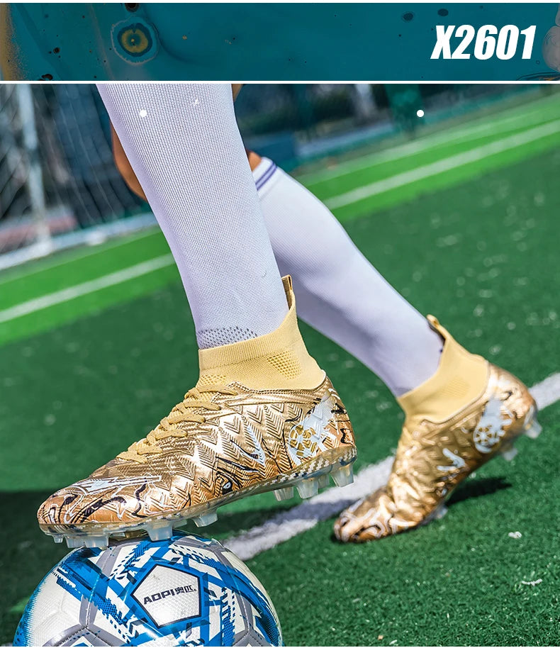 Professionella fotbollsskor för män, halkfria fotbollsskor, unisex, andningsbara, futsal, sport, nya fotbollsskor, dropshipping, ultralätta