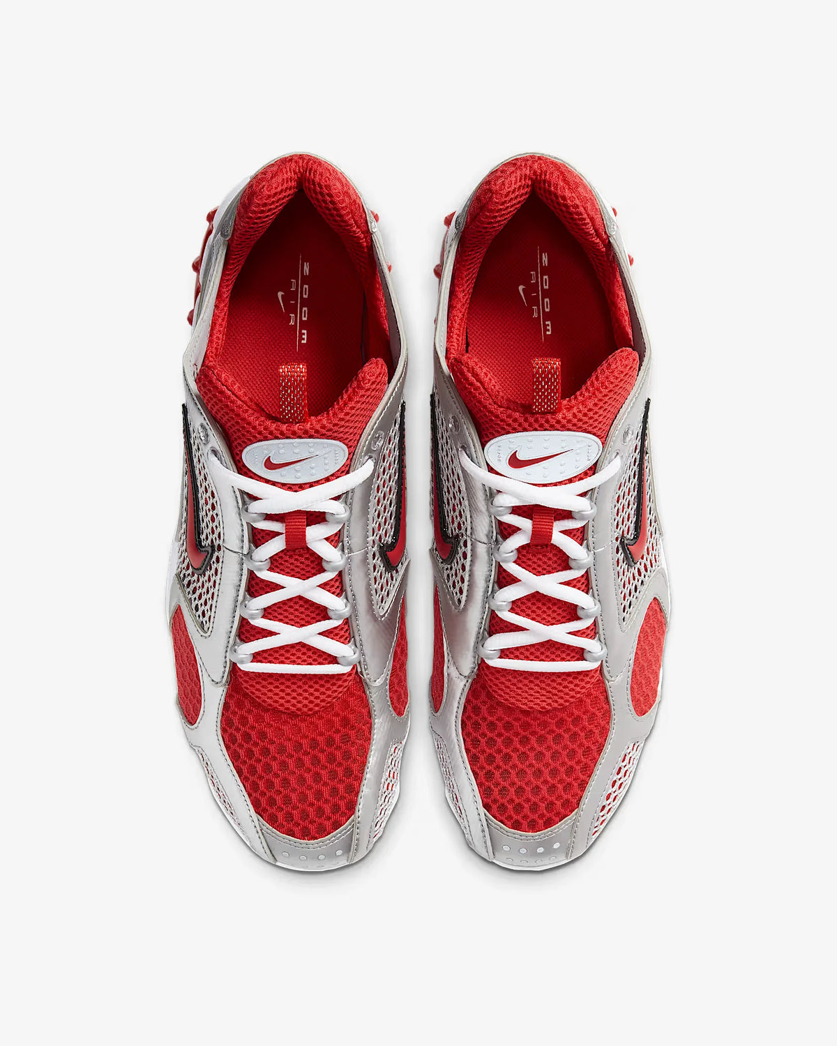 Nike Air Zoom Spiridon Cage 2 unisex žemi laisvalaikio bateliai, sportiniai, atsparūs dėvėjimuisi, pilki ir raudoni, Lifestyle avalynė CJ1288-600