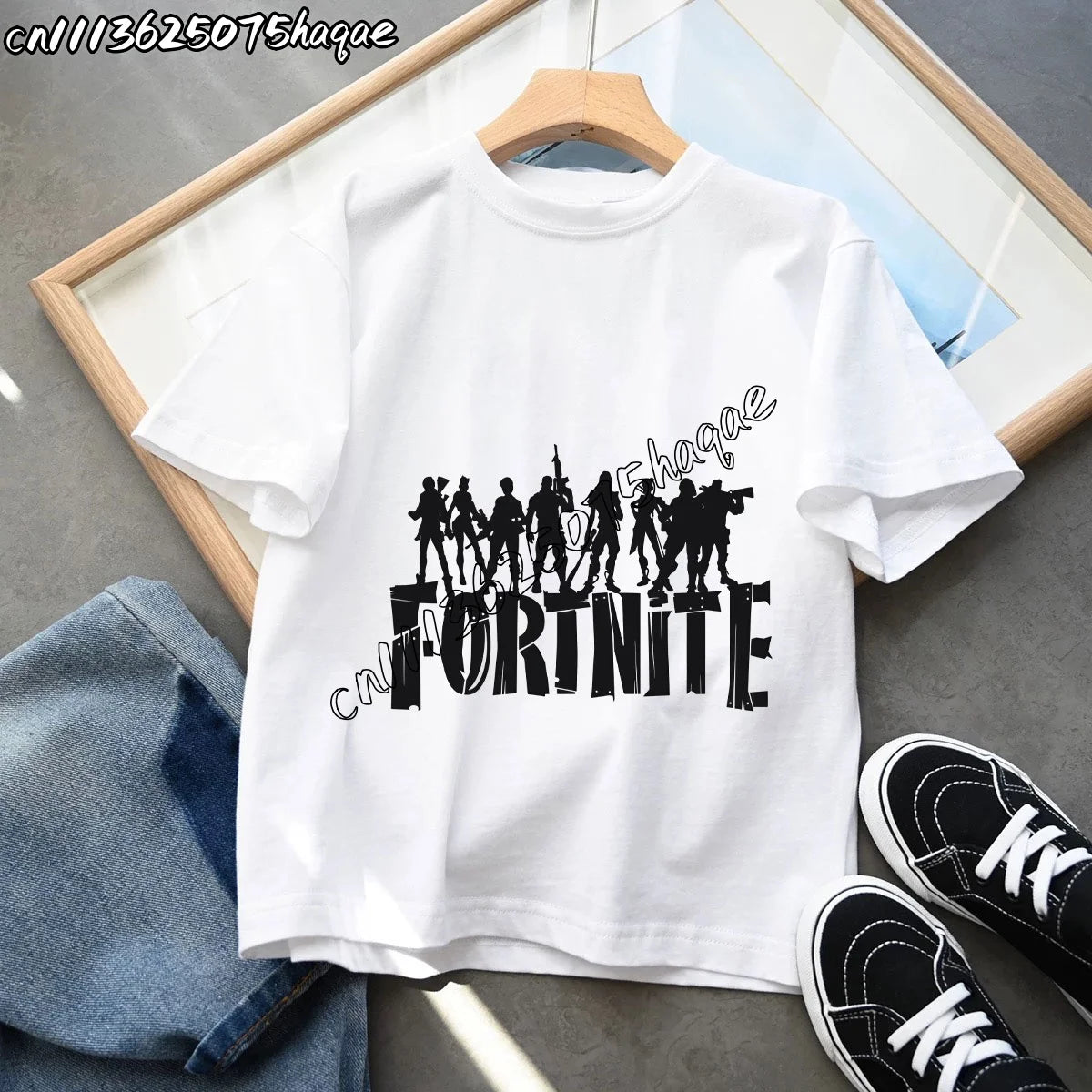 Summer New Fortnites Children T-shirts Cartoon Figure Graphic T-shirt Casual Sports Short Sleeves Sports Tops Kids Boys Clothing
