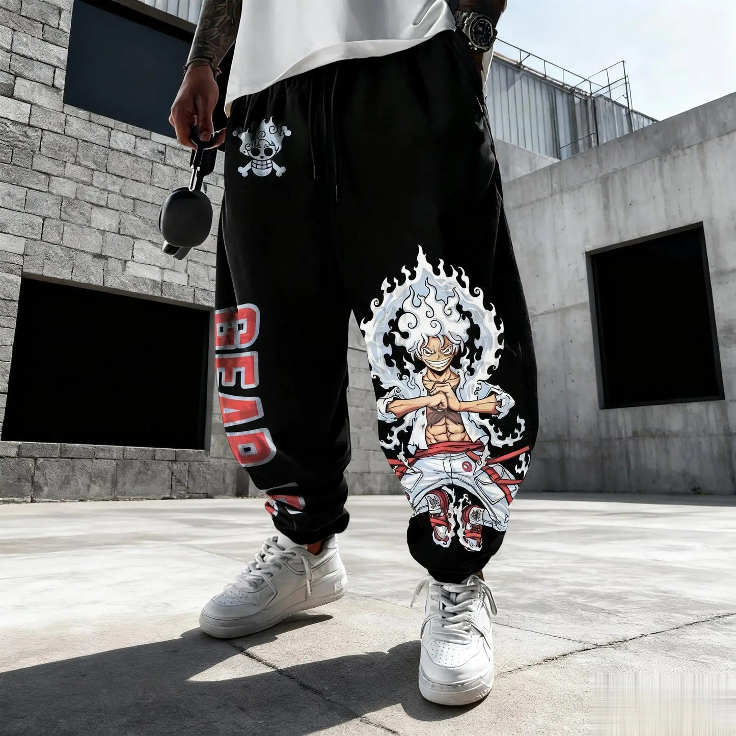 2026 One Piece Luffy Mens Sweatpants Gym Sports Pants Anime Print Loose Casual New Winter Fashion Y2k Clothes Hip Hop Trousers