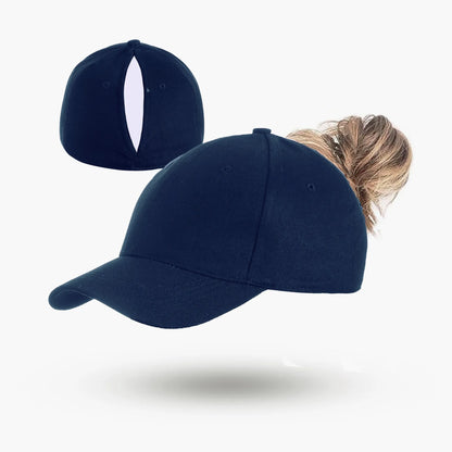 TikTok Heat Magnetic Ponytail Caps For Women Sport Wear Breathable Cotton Adjustable Baseball Hat