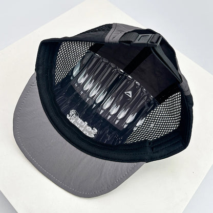 Unisex Flat Eave Embroidered Letters Baseball Hats Breathable Korean Sunshade Quick Drying Peaked Caps Niche Versatile ins