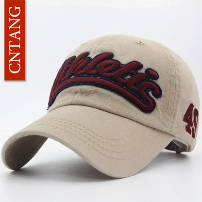 Baseballkappe mit großer Buchstabenstickerei für Herren, Sommer, Freizeit, Damenmode, Snapback, Baumwollkappen, Schirm, Hip-Hop-Mütze, Herbst, verstellbar