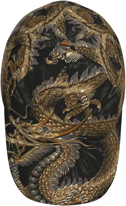 Czapka z daszkiem Dragon Snapback – męskie czapki baseballowe, męskie czapki przeciwsłoneczne, regulowana czapka typu „trucker” dla kobiet i mężczyzn