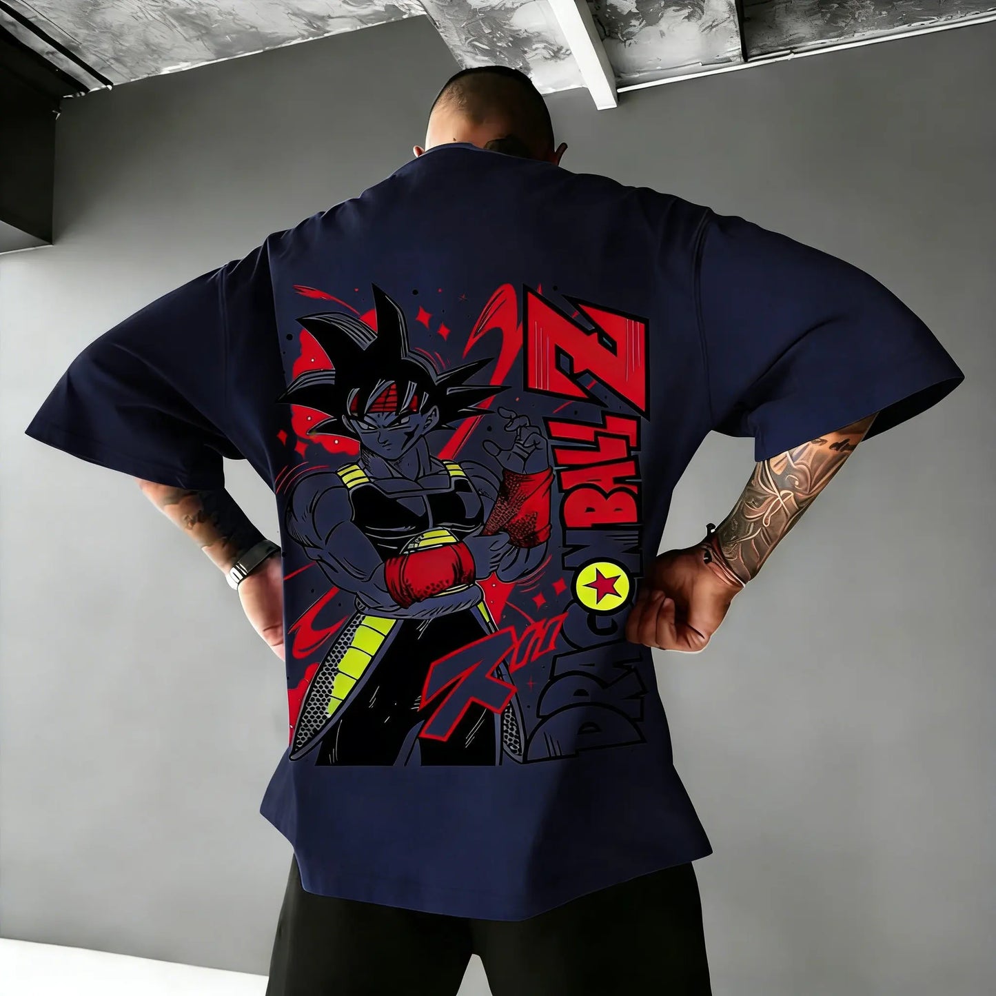 Dragon Ball Super Men's and Women's T-Shirts Bardock Anime Tee Summer Spring Boy's Retro Short Sleeves Parent-child Outfits