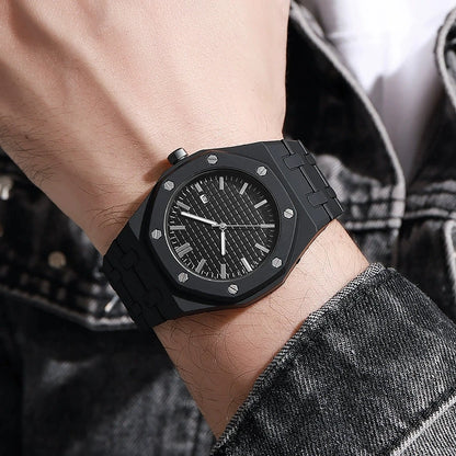 New Fashion Men Luxury Calendar Watch Women Business Casual Quartz Watches Sports Plastic Watch Students Watches Reloj Hombre