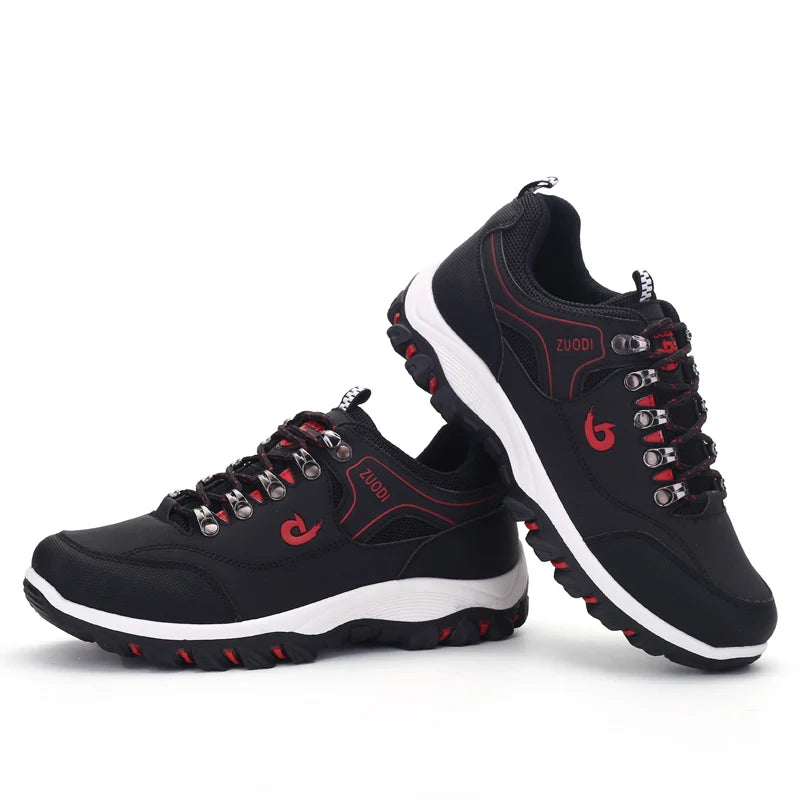 Zapatos de piel para hombre, calzado casual para hombre, zapatillas de primavera, otoño e invierno, calzado masculino tipo tenis, ligero para caminar