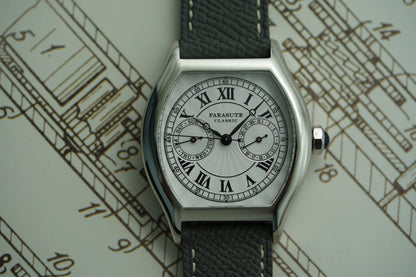 FARASUTE 36mm Luxury Retro Men Quartz Watch VH64 Movement Stainless Steel Sports Fashion Sapphire Glass Waterproof Watch Relogio