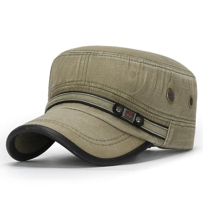 Mode Herren-Schirmmütze Frühjahr/Sommer Atmungsaktive Baseballkappe Verstellbare Freizeit-Kadettenmütze Baumwoll-Sonnenkappe