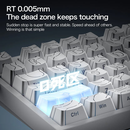 Attack Shark R82HE Wired RGB Magnetic Switch Keyboard, 256K Scan Sampling Rate, 0.005RT Accuracy 8K Return Rate