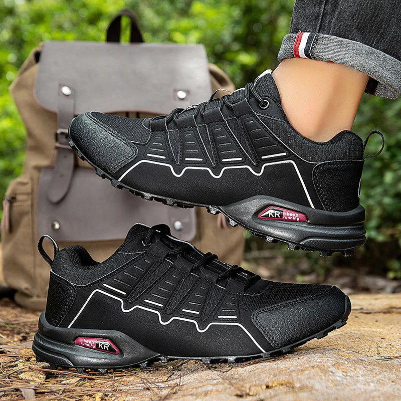 Lockless-Fahrradschuhe für Herren, Outdoor-Wander- und Cross-Country-Schuhe mit rutschfester Sohle, atmungsaktive Sportschuhe, Rennradschuhe
