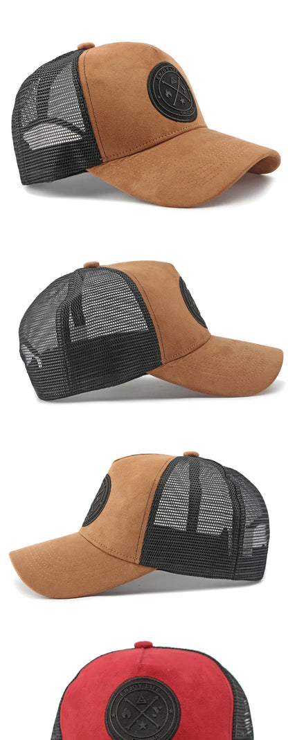 Korean Version Mesh Baseball Cap Men Women Summer Spring Sunscreen Shade Sun Hat Casual Versatile Hard Top Women Suncap Male