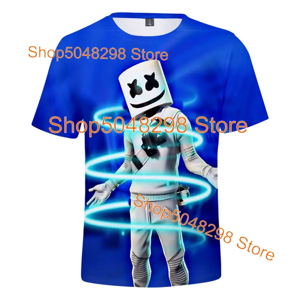 Bushranger Fortnite T Shirt for Kids 3D Print Banana Peely T-shirt Men Women's Tee Battle Royale Game Summer Tops Birthday Gifts