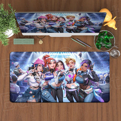 Large XXL DIY Cool  Overwatch Mouse Pad Keyboard Table Gaming Accessories Non-Slip Rubber Edge locking spped Laptop Rug desk Mat
