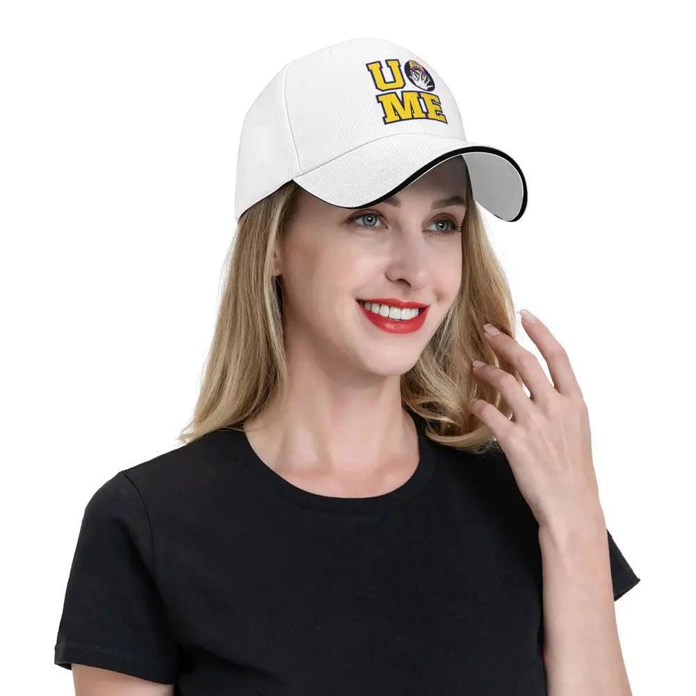 Yellow Wrestling Cena John White Custom Baseball Caps For Mens Unisex Male Beach Sunscreen Hat Snapback Cap